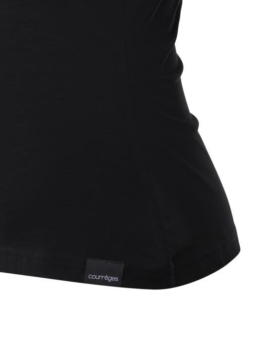 26SS 쿠레쥬 반팔 티셔츠 226JTS168JS0233 9999 BLACK - COURREGES
