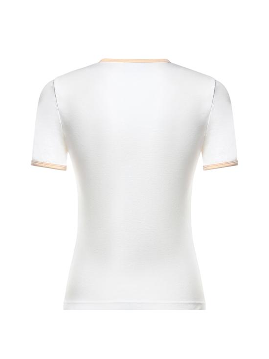 26SS 쿠레쥬 반팔 티셔츠 125JTS017JS0203 B256 HERITAGE WHITE DAWN ORANG - COURREGES