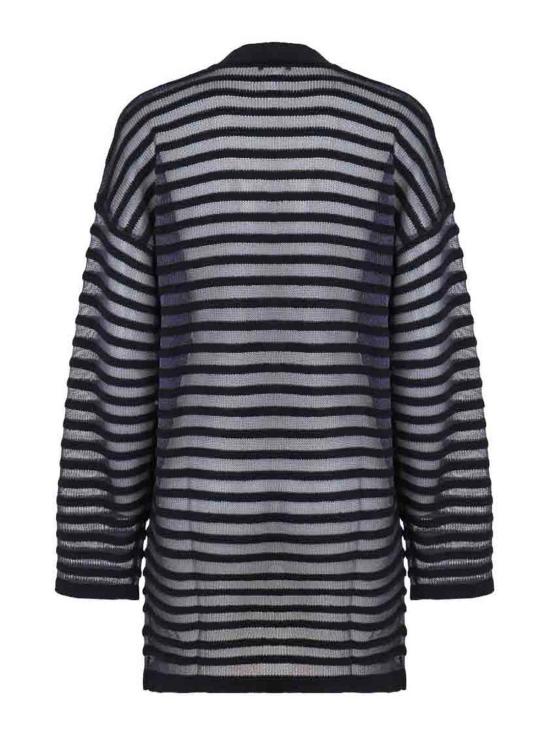 26SS 파비아나 필리피 코튼 린넨 시퀸 가디건 MAD266F100L7685146 Dark Blue - FABIANA FILIPPI