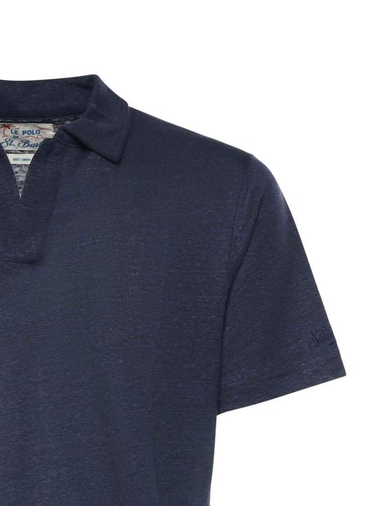 26SS 세인트바쓰 폴로 티셔츠 FRS000100119L Dark Blue - MC2 SAINT BARTH