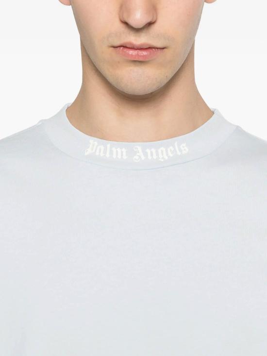  팜앤젤스 반팔 티셔츠 PMAA10BS26JER0014103 Light Blue - PALM ANGELS