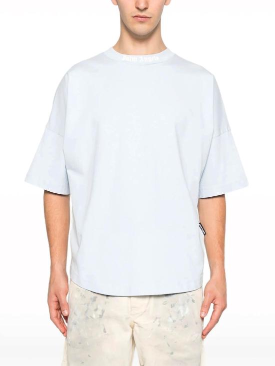  팜앤젤스 반팔 티셔츠 PMAA10BS26JER0014103 Light Blue - PALM ANGELS