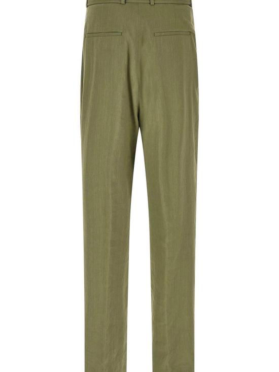 26SS 드리스 반 노튼 스트레이트 팬츠 2610209523237602 Green - DRIES VAN NOTEN