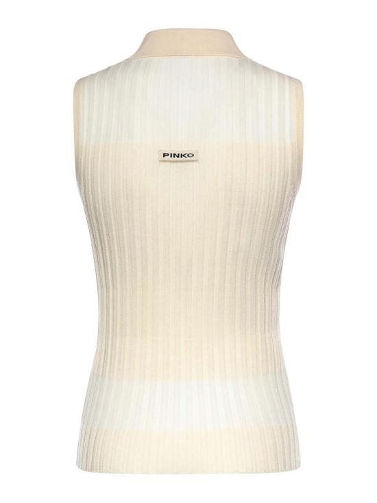 26SS 핑코 폴로 티셔츠 106318A34BC14 Beige - PINKO