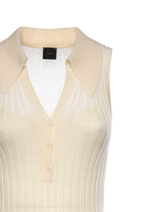 26SS 핑코 폴로 티셔츠 106318A34BC14 Beige - PINKO