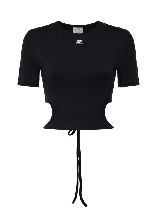 26SS 쿠레쥬 반팔 티셔츠 226JTS241JS0290 9999 BLACK