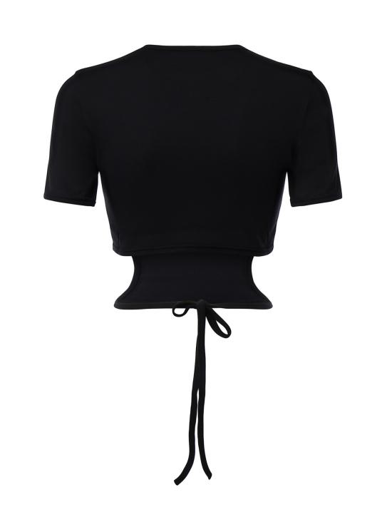26SS 쿠레쥬 반팔 티셔츠 226JTS241JS0290 9999 BLACK - COURREGES