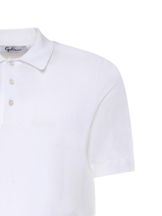 26SS 줄리아노 갈리아노 폴로 티셔츠 4315620731002 White - GIULIANO GALIANO