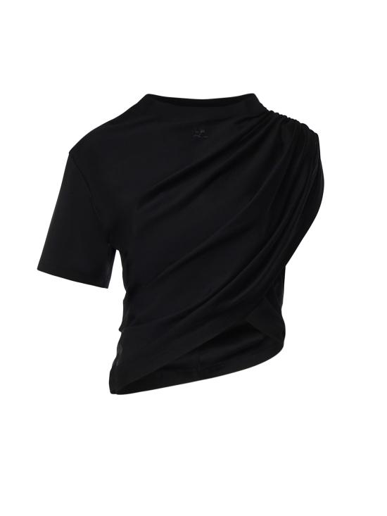 26SS 쿠레쥬 반팔 티셔츠 226JTS256JS0203 9999 BLACK