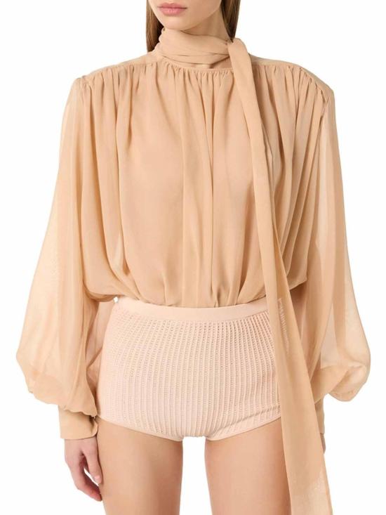 26SS 엘리자베타프랜치 민소매 티셔츠 CB00663E2EA1 Nude Neutrals - ELISABETTA FRANCHI