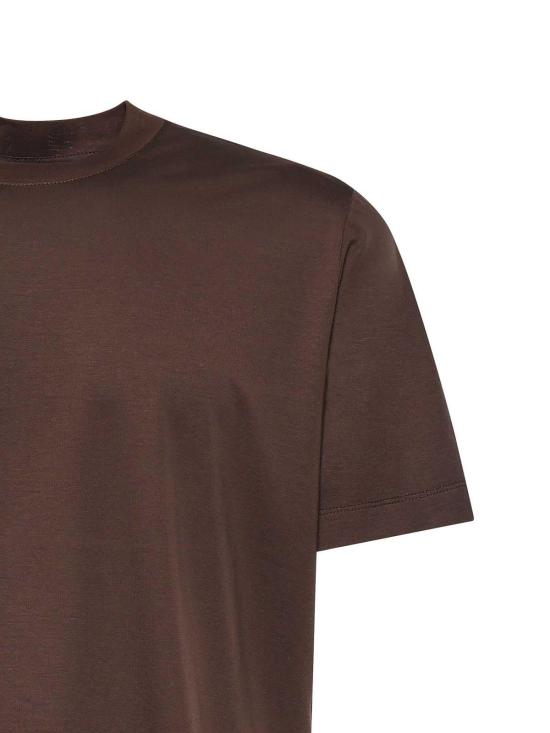 26SS 줄리아노 갈리아노 반팔 티셔츠 VICEMORO Brown - GIULIANO GALIANO
