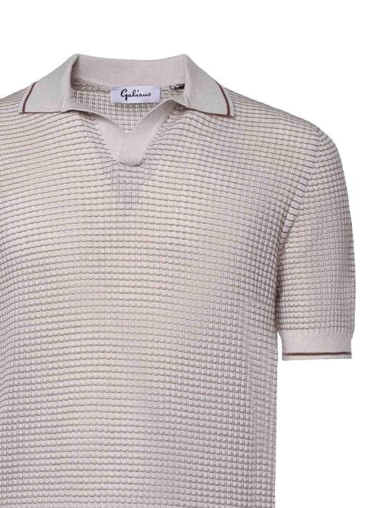 26SS 줄리아노 갈리아노 폴로 티셔츠 5719120650006 Taupe - GIULIANO GALIANO
