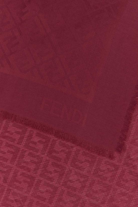 26FW 펜디 오가닉 실크 울 FF 숄 FXT069AJW7 F0GGG CHERRY - FENDI