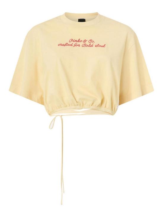 26SS 핑코 민소매 티셔츠 106871A3BMC19 Yellow