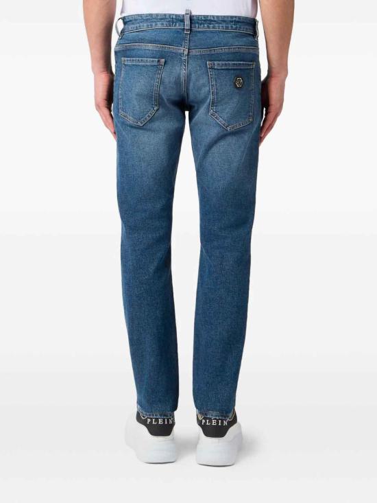 26SS 필립 플레인 스트레이트 팬츠 PAFCMDT4333PDE004N07MB Denim - PHILIPP PLEIN