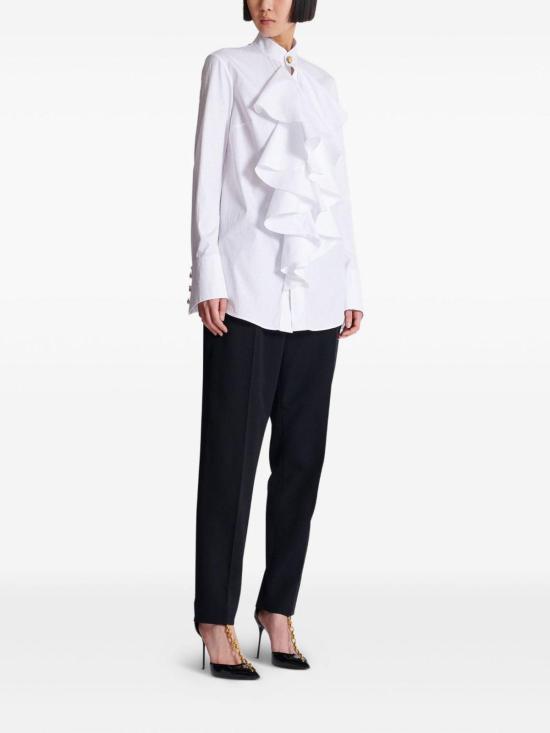  발망 블라우스 FF1HR150CG220FA White - BALMAIN