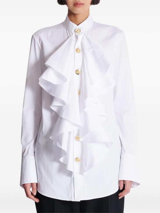  발망 블라우스 FF1HR150CG220FA White - BALMAIN