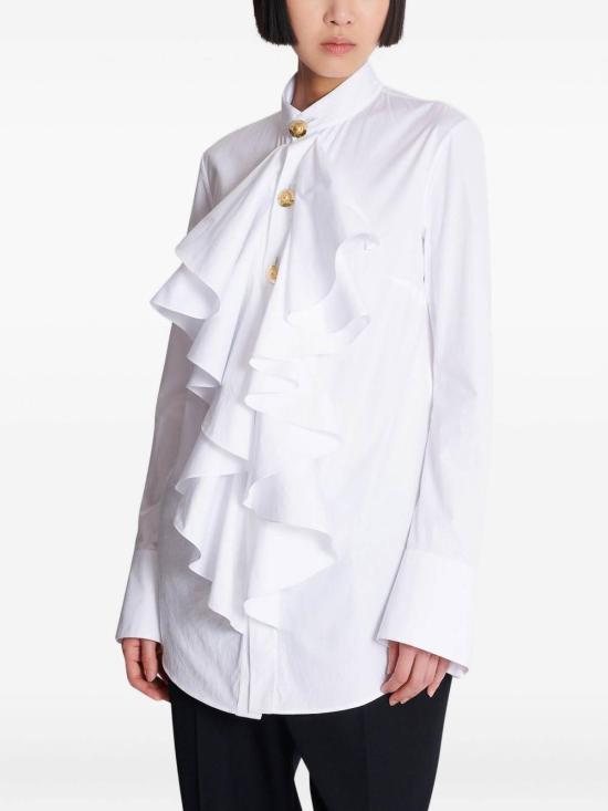  발망 블라우스 FF1HR150CG220FA White - BALMAIN