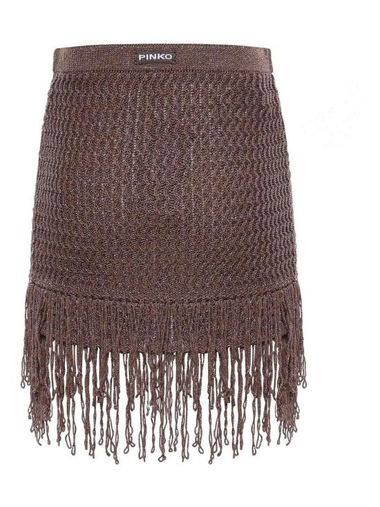 26SS 핑코 숏 원피스 106960A3CII69 Brown - PINKO
