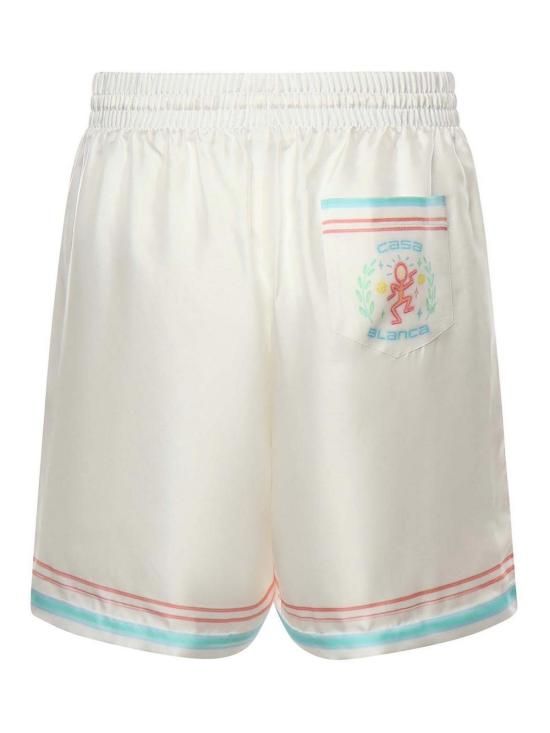 26SS 카사블랑카 숏팬츠 MSP26TR33901 White - CASABLANCA