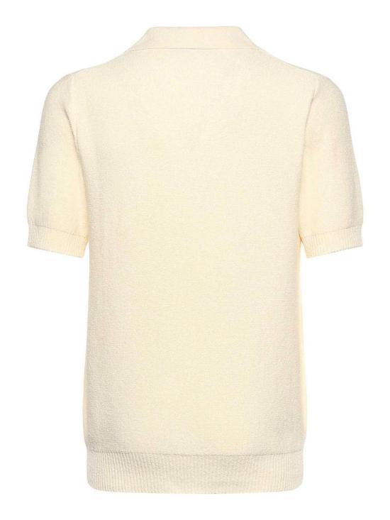 26SS 돌체앤가바나 세라피노 드로스트링 폴로 티셔츠 GXXBUZJGMH0A3791 Beige - DOLCE & GABBANA