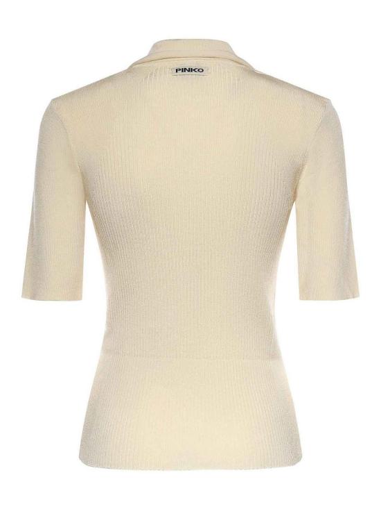 26SS 핑코 폴로 티셔츠 106316A347C04 Beige - PINKO