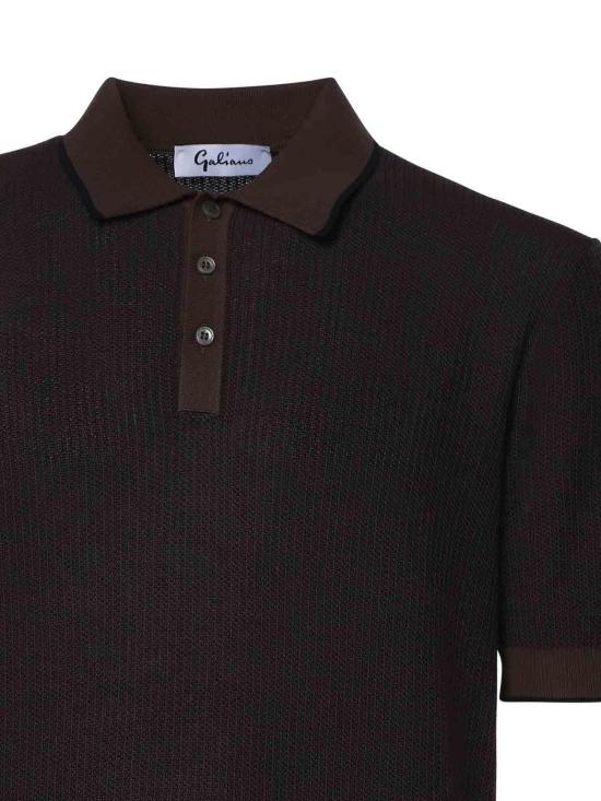 26SS 줄리아노 갈리아노 폴로 티셔츠 5711318069180 Brown - GIULIANO GALIANO