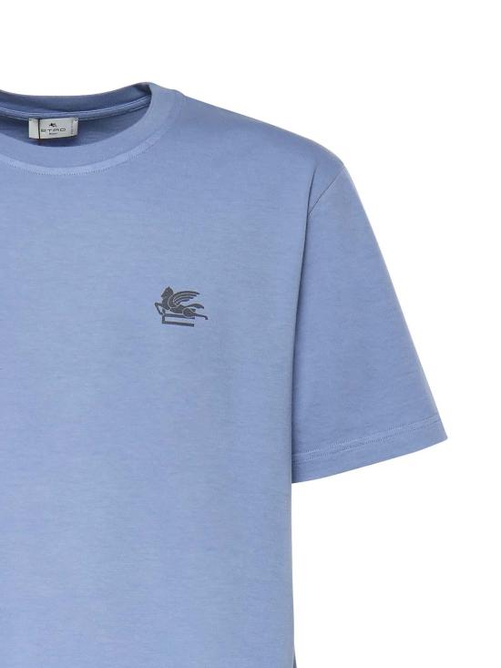 26SS 에트로 반팔 티셔츠 MRMA0002AV900B0078 Light Blue - ETRO