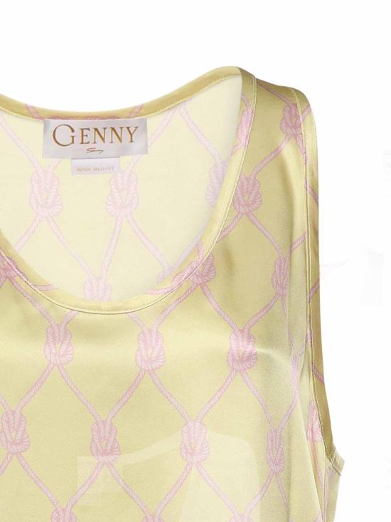 26SS 제니 민소매 티셔츠 80AAM627NS850656 Yellow - GENNY