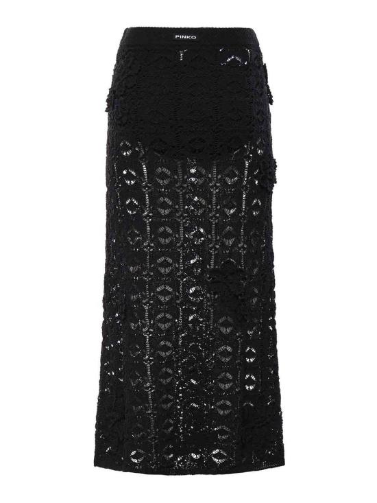 26SS 핑코 미디 스커트 106861A3B8Z99 Black - PINKO