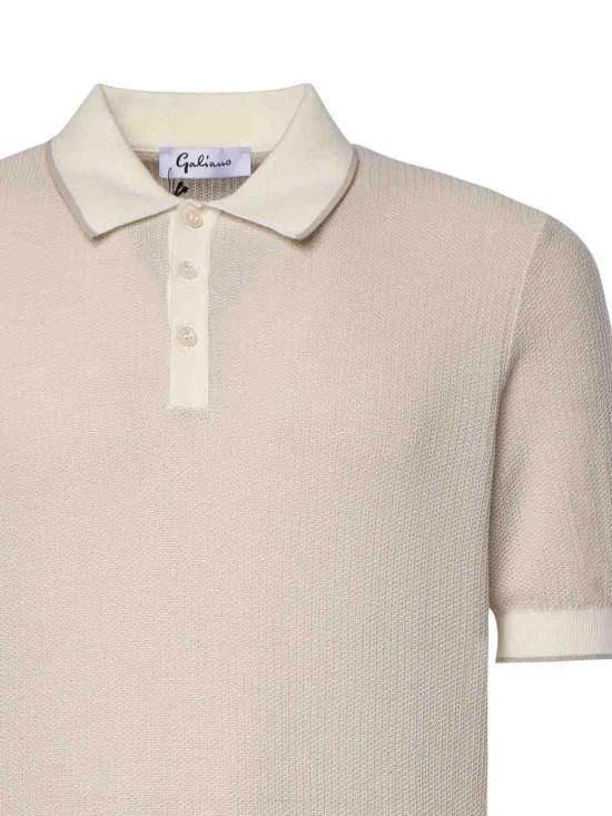 26SS 줄리아노 갈리아노 폴로 티셔츠 5711318069005 White - GIULIANO GALIANO
