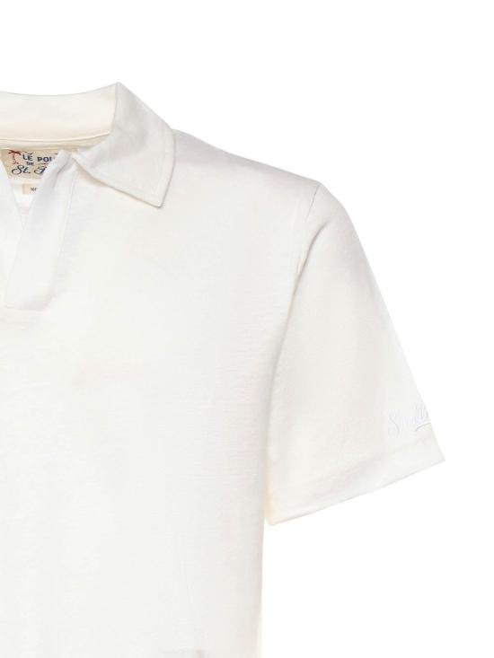 26SS 세인트바쓰 폴로 티셔츠 FRS000101138L White - MC2 SAINT BARTH