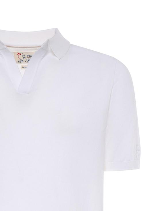 26SS 세인트바쓰 폴로 티셔츠 SLO000100100L White - MC2 SAINT BARTH