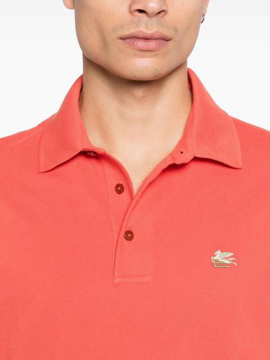  에트로 로고 코튼 폴로 티셔츠 MRMD0005AU135A8802 Orange - ETRO