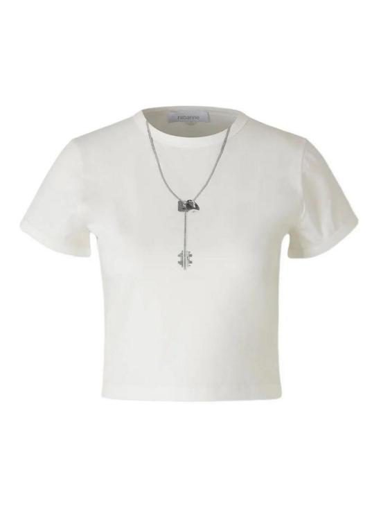 25FW 파코라반 반팔 티셔츠 SHJTE029CO0494P100 White