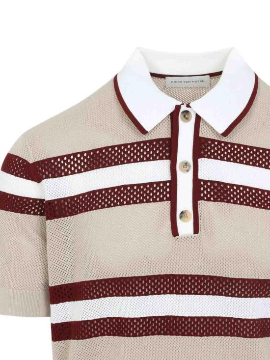 26SS 드리스 반 노튼 폴로 티셔츠 2610212183701103 Beige - DRIES VAN NOTEN