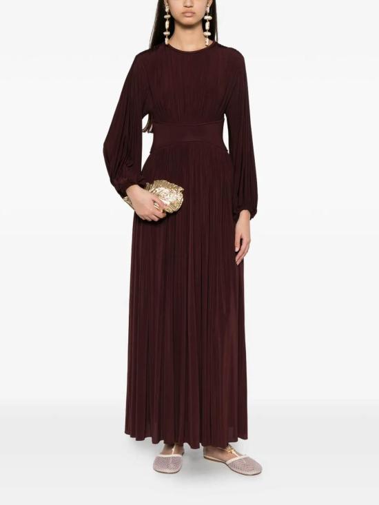 26SS 짐머만 롱 원피스 8580DS261MAHOGANY Burgundy - ZIMMERMANN