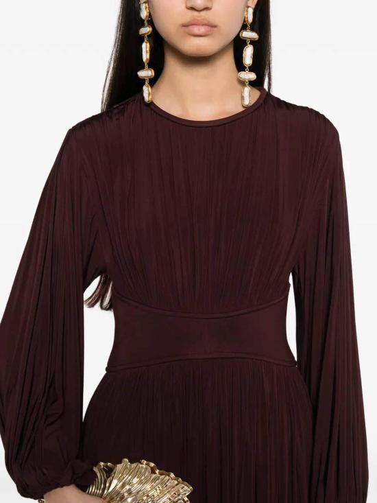 26SS 짐머만 롱 원피스 8580DS261MAHOGANY Burgundy - ZIMMERMANN
