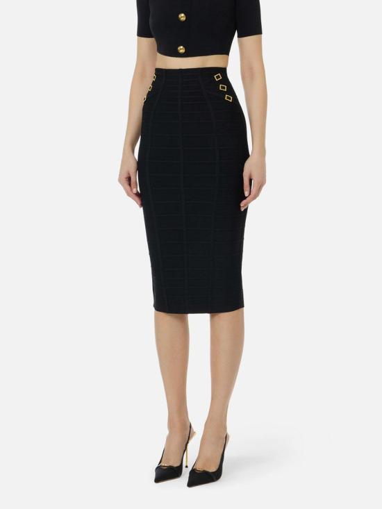 26SS 엘리자베타프랜치 탑 GK30D62E2100 Black - ELISABETTA FRANCHI
