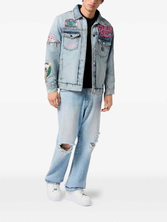 26SS 필립 플레인 비치용품 PAFCMDT4336PDE004N07FP Denim - PHILIPP PLEIN