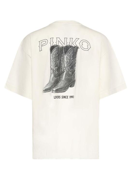 26SS 핑코 반팔 티셔츠 106872A3B3Z05 White - PINKO