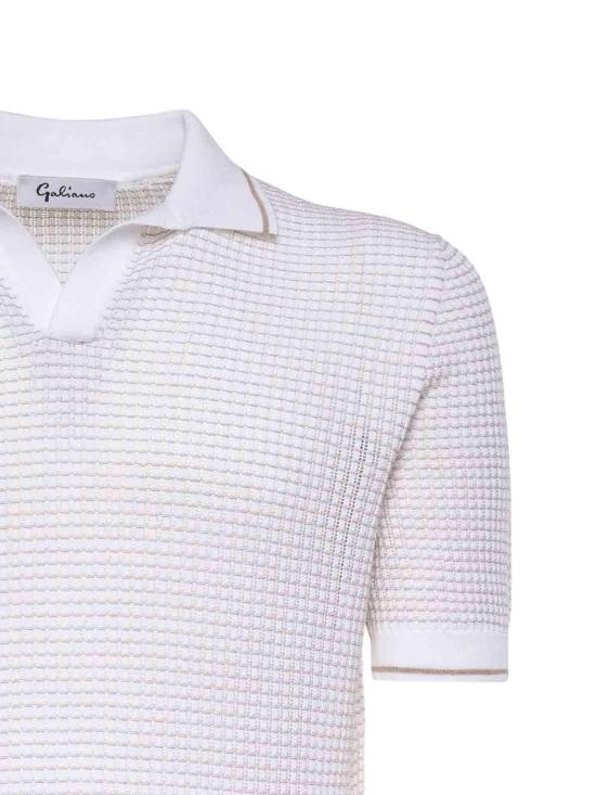 26SS 줄리아노 갈리아노 폴로 티셔츠 5719120650002 White - GIULIANO GALIANO