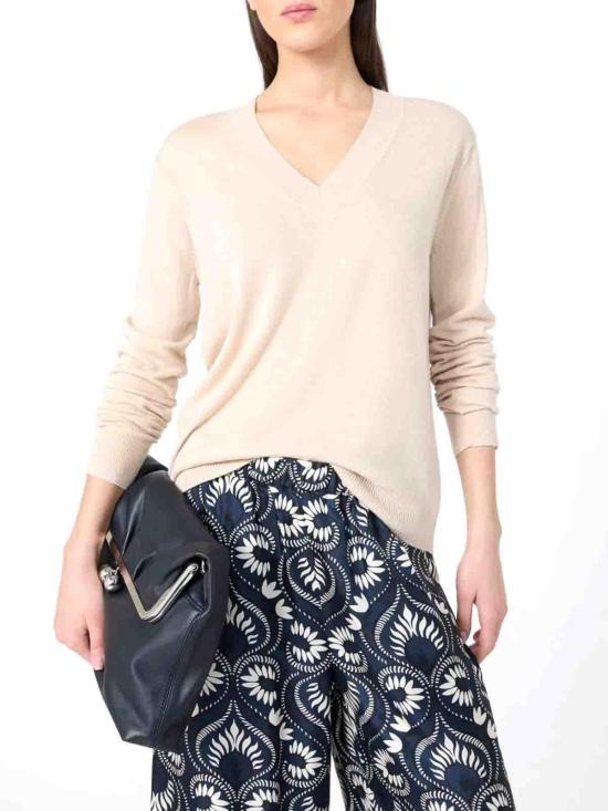 26SS 위켄드막스마라 긴팔 티셔츠 2615011013400001 Light Beige - WEEKEND MAX MARA