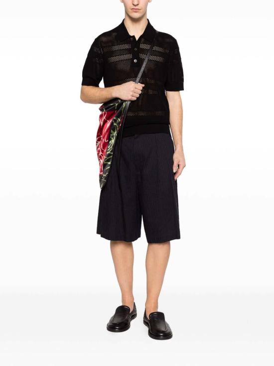 26SS 드리스 반 노튼 폴로 티셔츠 2610212173701900 Black - DRIES VAN NOTEN
