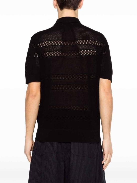 26SS 드리스 반 노튼 폴로 티셔츠 2610212173701900 Black - DRIES VAN NOTEN