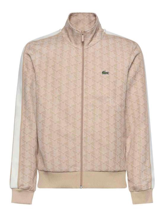 26SS 라코스테 모노그램 집업 스웨트셔츠 SH13688GI Beige
