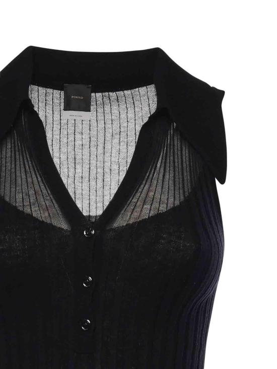 26SS 핑코 폴로 티셔츠 106318A34BZ99 Black - PINKO