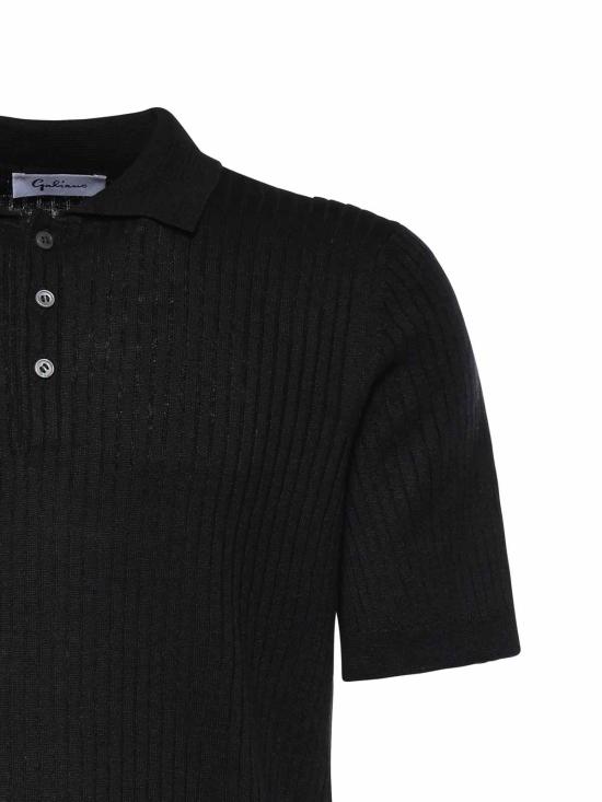 26SS 줄리아노 갈리아노 폴로 티셔츠 5711818641099 Black - GIULIANO GALIANO