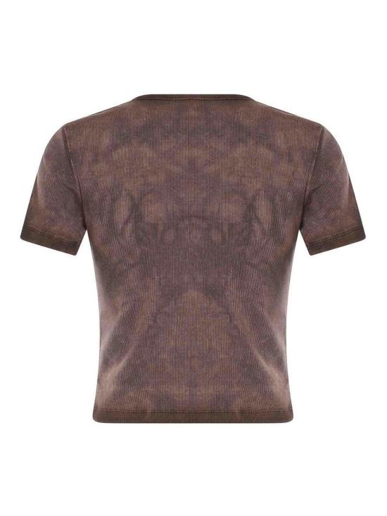 26SS 핑코 반팔 티셔츠 107311A3H5L72 Brown - PINKO
