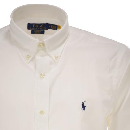 26SS 폴로 랄프로렌 커스텀 핏 코튼 포플린 포니 로고 셔츠 710928255 WHITE - POLO RALPH LAUREN
